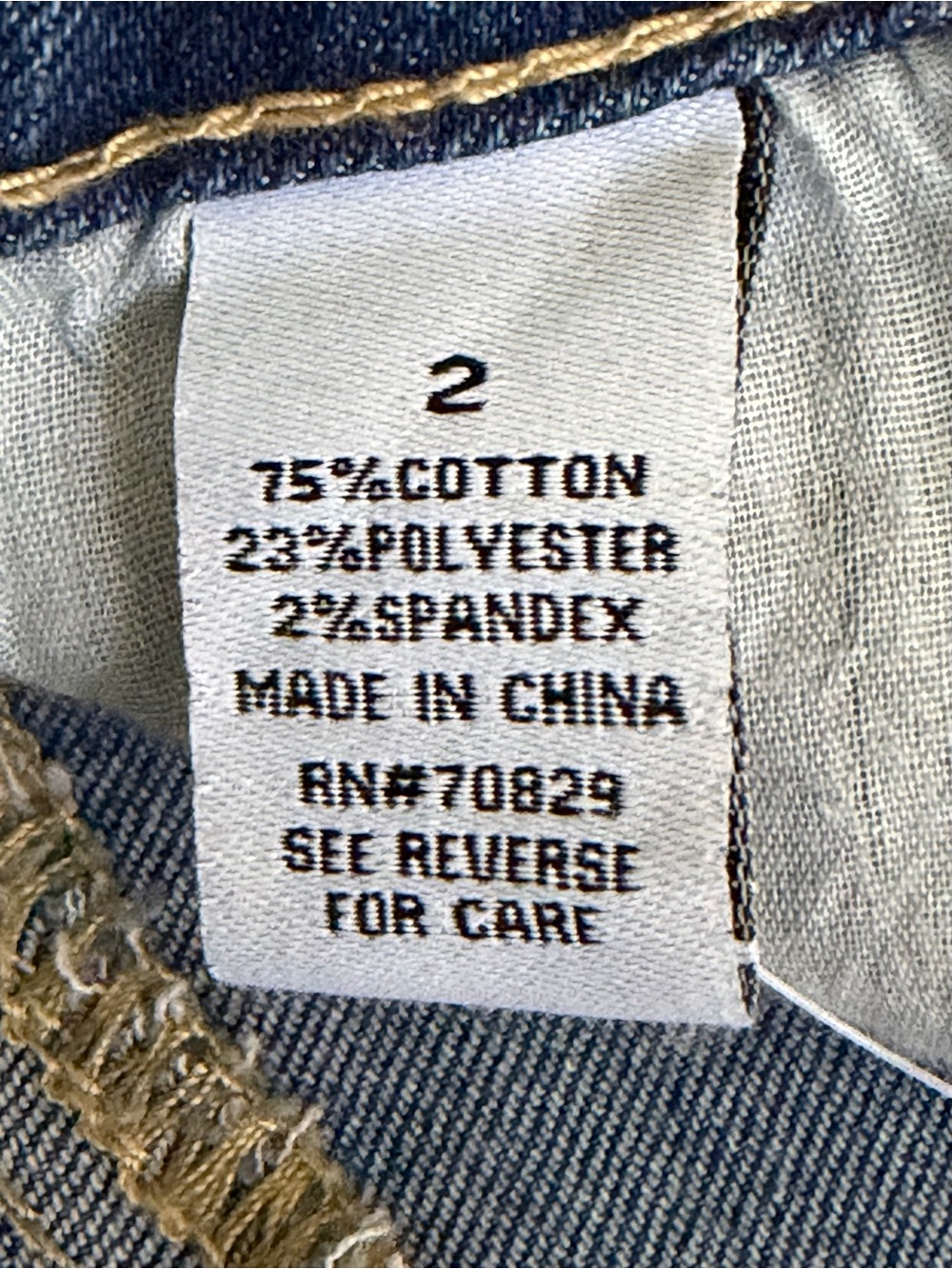 Rue21 Womens High Rise Flare Jeans Size 2 Medium Wash Stretch Y2K Streetwear - Picture 14 of 14